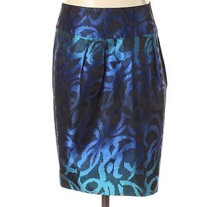 MICHAEL Michael Kors Metallic Satin Gathered Front Pencil Skirt- Sz. 2